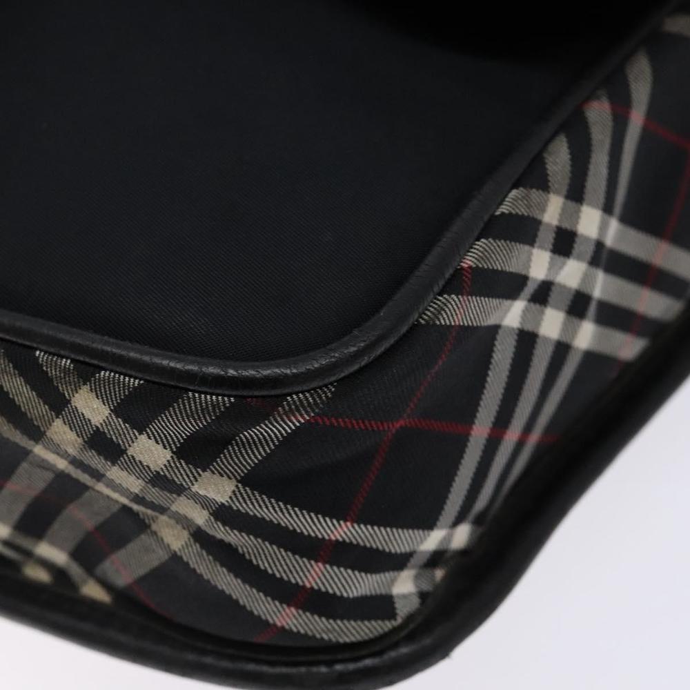 BURBERRY Black Label Shoulder Bag Nylon Black Silver Auth bs28327 - Picture 8 of 16